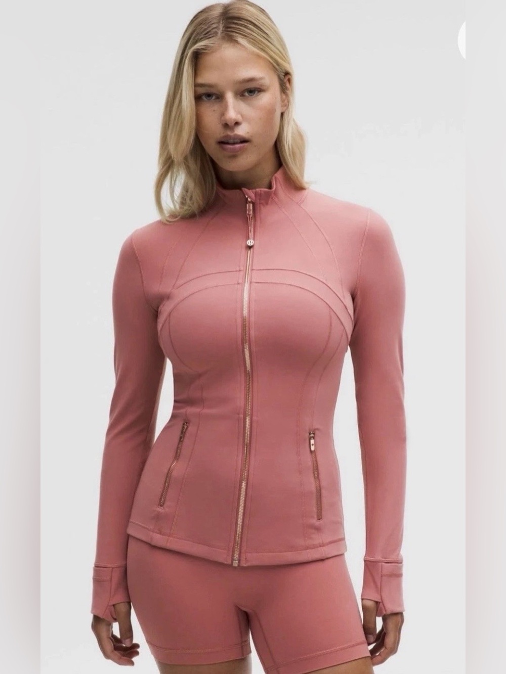 Lululemon NWT Dusty Rose & Rose Gold hardware Define Jacket Size 4